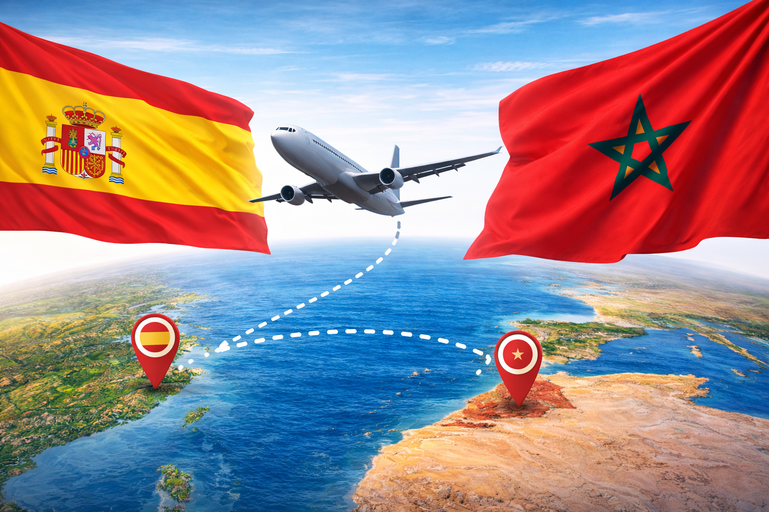 travel from spain to morocco